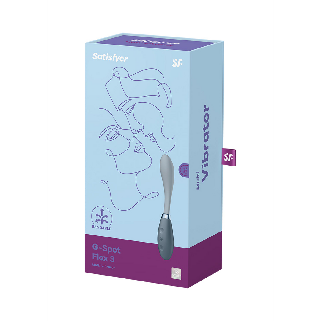 G-Spot Flex 3 - G-Spot Vibrator - Grijs Grau - 2