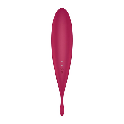 Twirling Pro - Tip Vibrator met App - Donkerrood Rot - 1