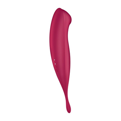 Twirling Pro - Tip Vibrator met App - Donkerrood Rot - 3