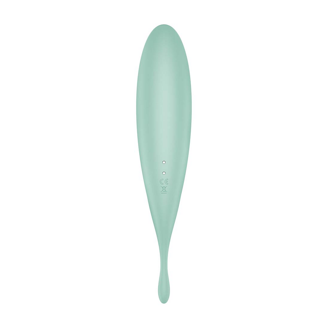 Twirling Pro - Tip Vibrator met App - Mint Grün - 4