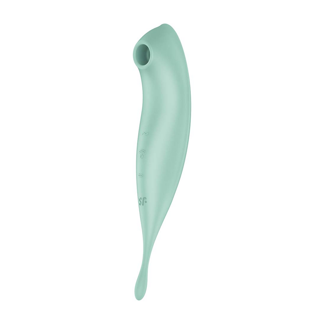 Twirling Pro - Tip Vibrator met App - Mint Grün - 1