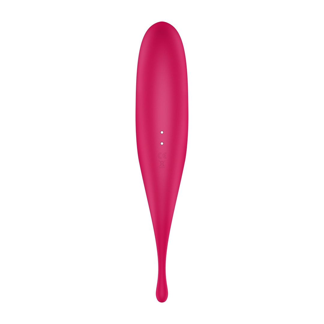 Twirling Pro - Tip Vibrator met App - Rood Rot - 0