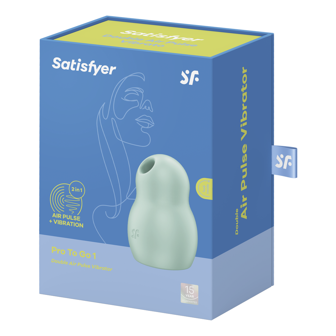 Pro to Go 1 - Double Air Pulse Vibrator - Mint Grün - 4