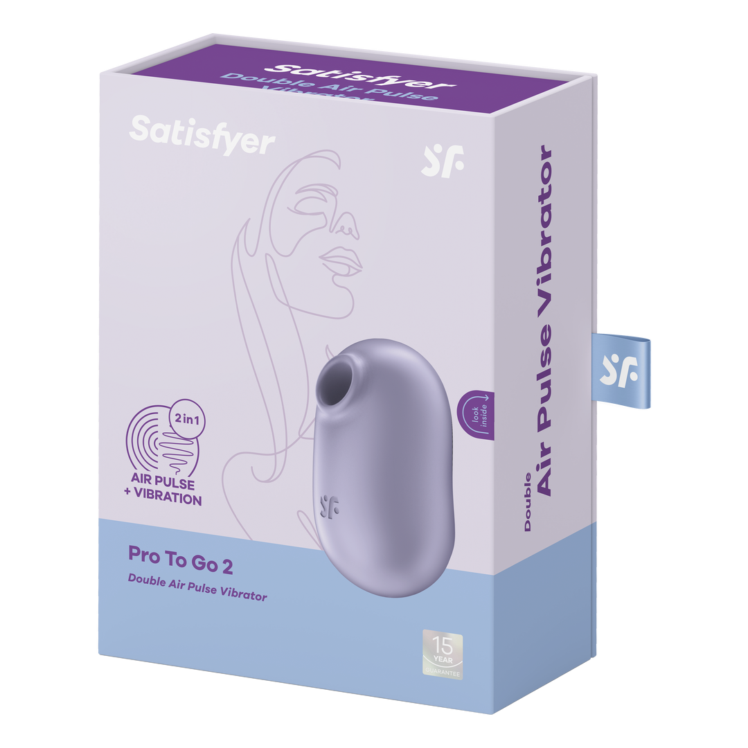 Pro to Go 2 - Double Air Pulse Vibrator - Violet Violett - 4