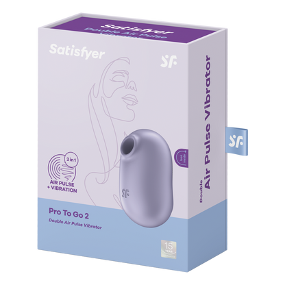 Pro to Go 2 - Double Air Pulse Vibrator - Violet Violett - 4