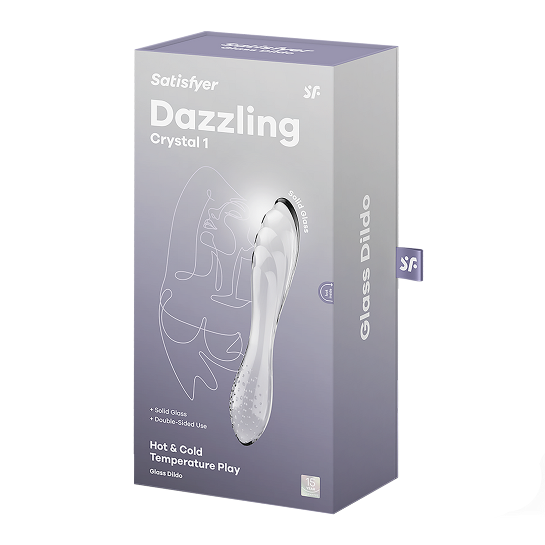 Dazzling Crystal 1 - Glas Dildo - Transparant Durchsichtig - 1
