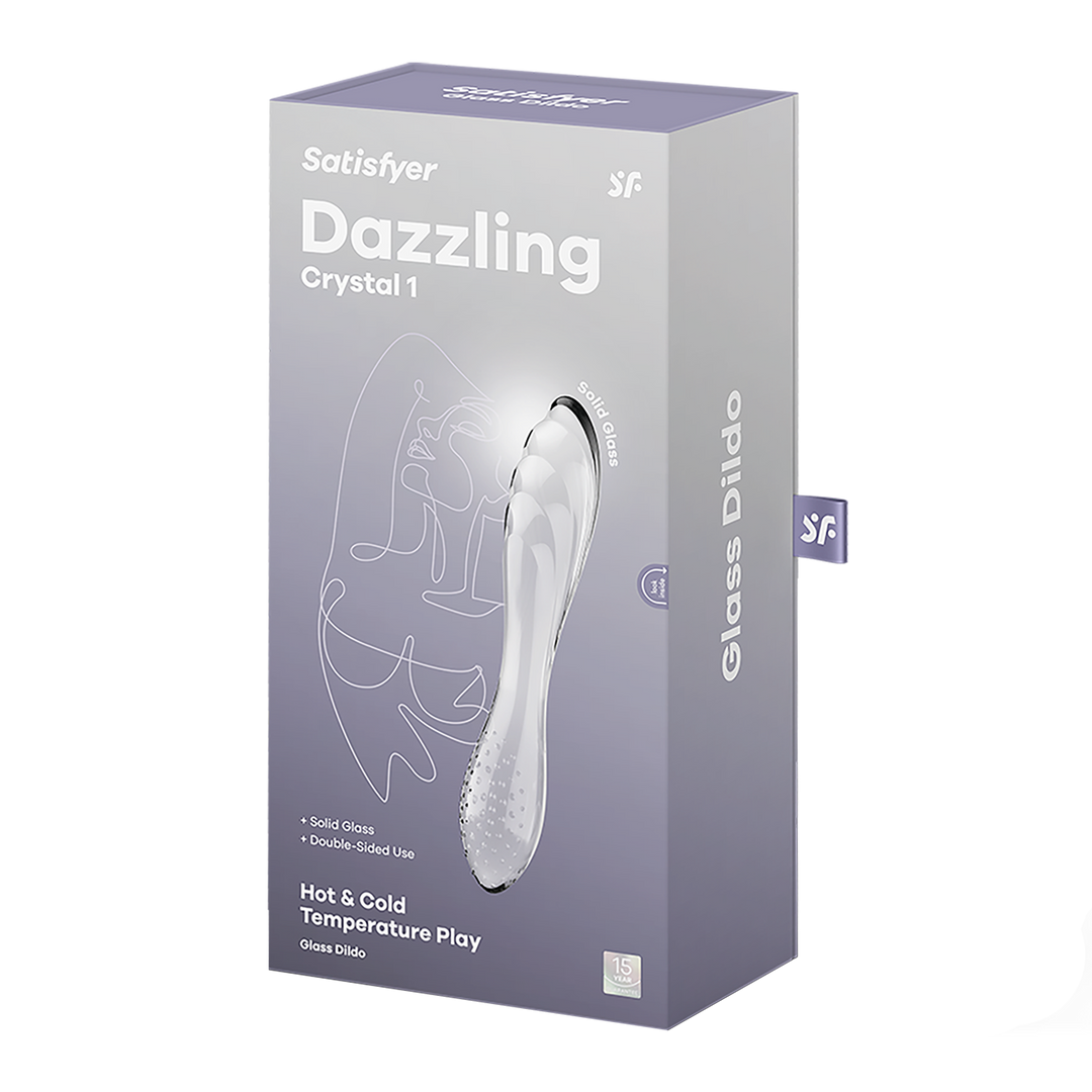 Dazzling Crystal 1 - Glas Dildo - Transparant Durchsichtig - 0