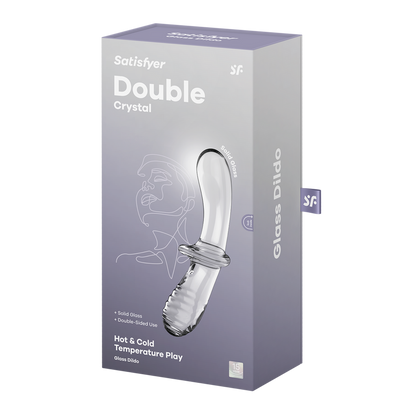 Dubbele Crystal - Glazen Dildo - Transparant Durchsichtig - 3