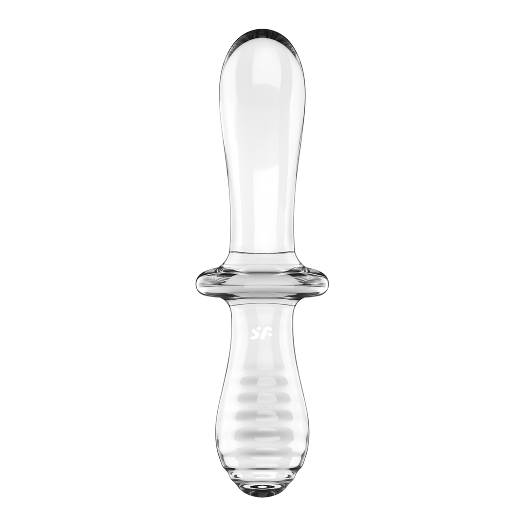 Dubbele Crystal - Glazen Dildo - Transparant Durchsichtig - 2