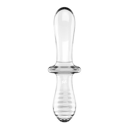Dubbele Crystal - Glazen Dildo - Transparant Durchsichtig - 2