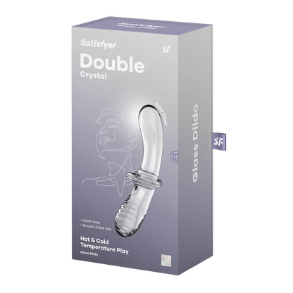 Dubbele Crystal - Glazen Dildo - Transparant Durchsichtig - 2