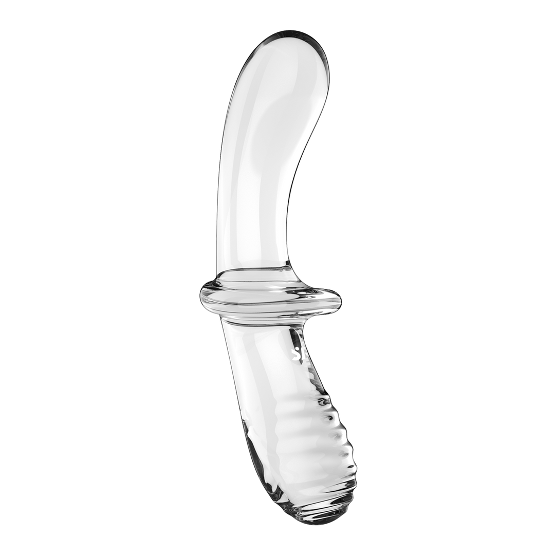 Dubbele Crystal - Glazen Dildo - Transparant Durchsichtig - 4
