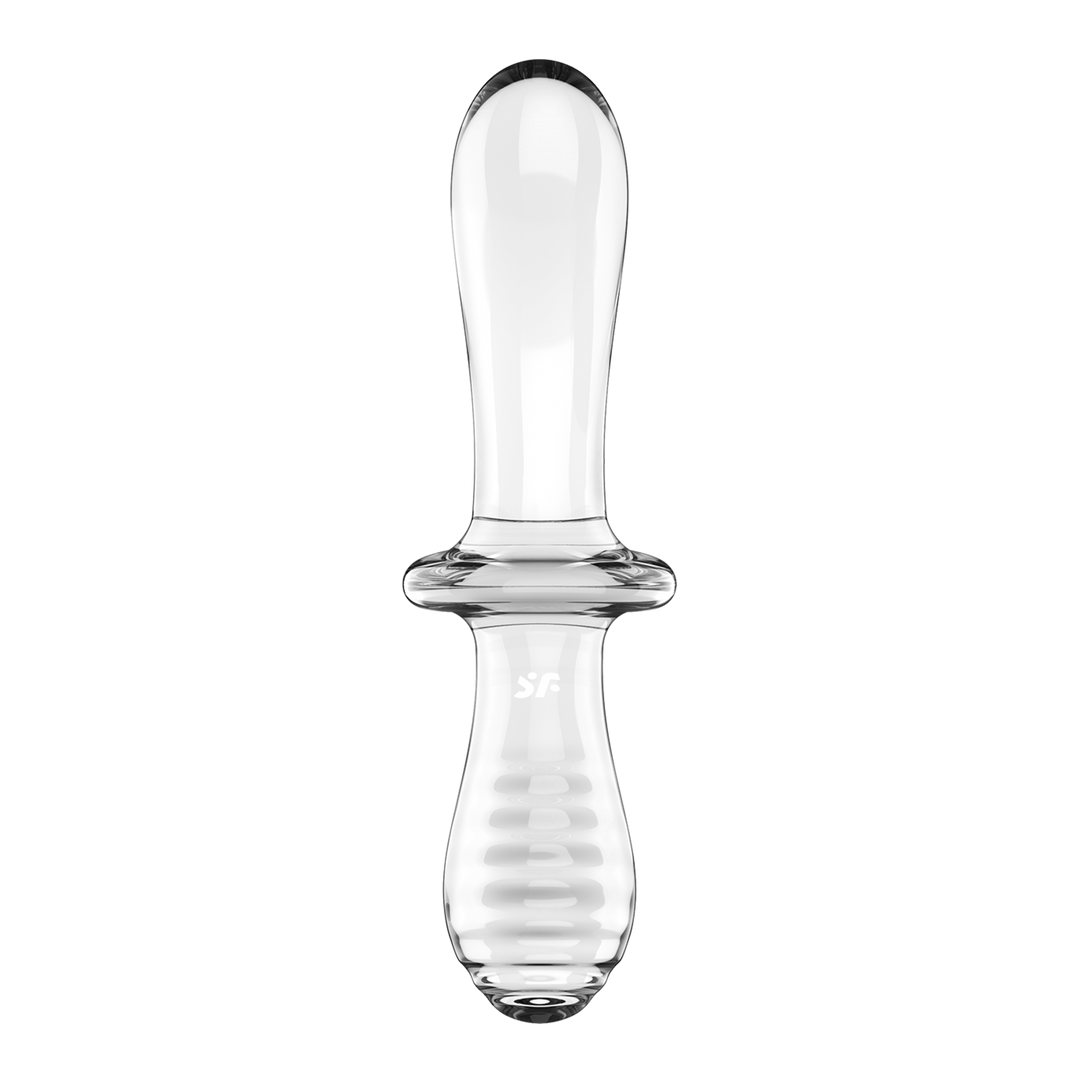 Dubbele Crystal - Glazen Dildo - Transparant Durchsichtig - 0