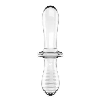 Dubbele Crystal - Glazen Dildo - Transparant Durchsichtig - 0
