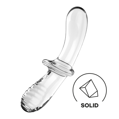 Dubbele Crystal - Glazen Dildo - Transparant Durchsichtig - 0