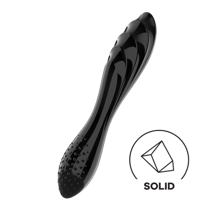 Dazzling Crystal 1 - Glazen Dildo - Zwart Blau - 1