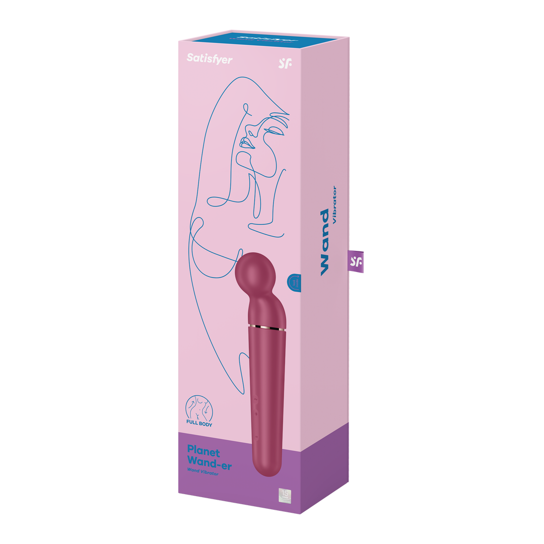 Planet Wand-er - Wand Vibrator - Berry/Roze Goud Violett - 4