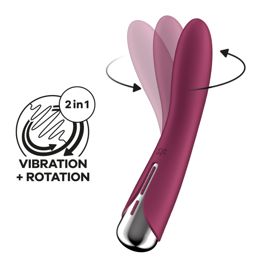 Spinning Vibe 1 - Roterende G-Spot Vibrator - Rood Rot - 3