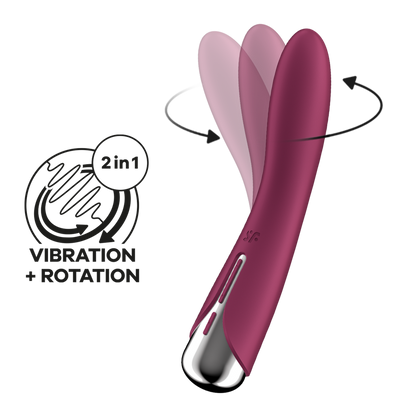 Spinning Vibe 1 - Roterende G-Spot Vibrator - Rood Rot - 3