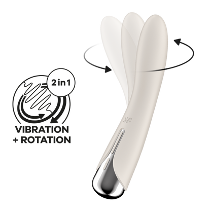 Spinning Vibe 1 - Rotating G-Spot Vibrator - Beige Weiß - 5