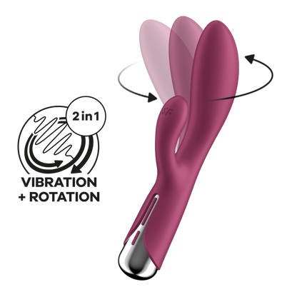 Spinning Rabbit 1 - Rotating Rabbit Vibrator - Rood Rot - 4