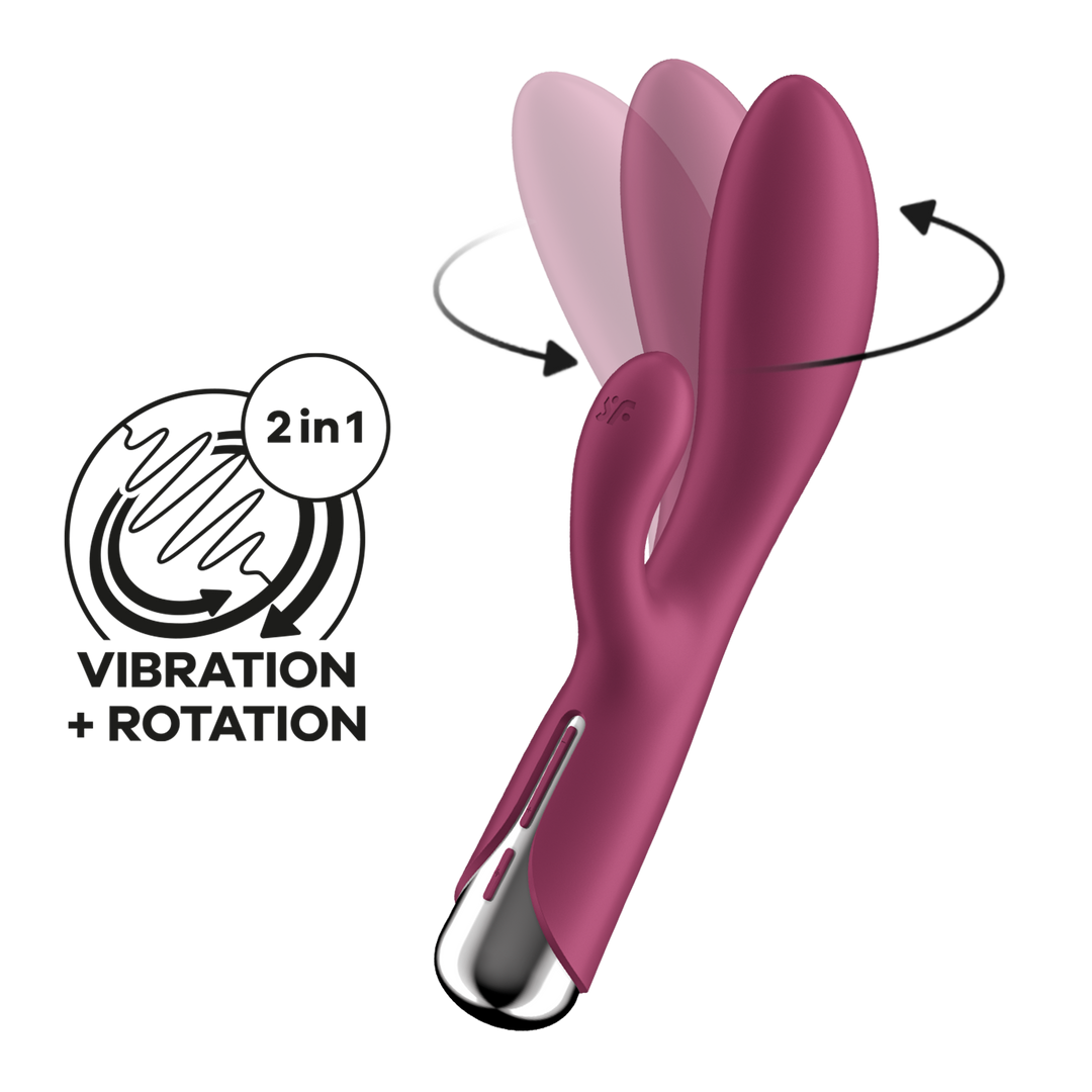 Spinning Rabbit 1 - Rotating Rabbit Vibrator - Rood Rot - 3