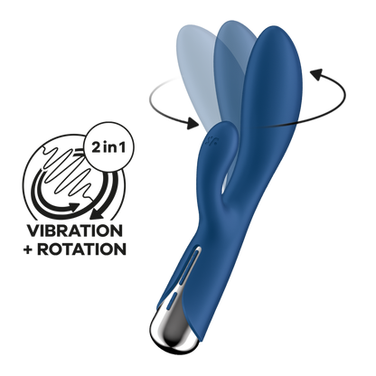 Spinning Rabbit 1 - Rotating Rabbit Vibrator - Blauw Blau - 5