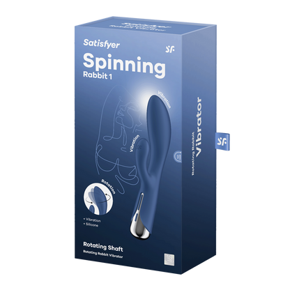 Spinning Rabbit 1 - Rotating Rabbit Vibrator - Blauw Blau - 0