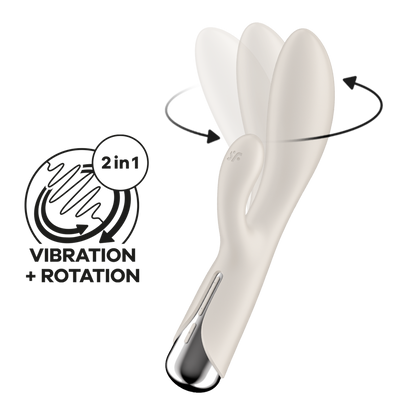 Spinning Rabbit 1 - Rotating Rabbit Vibrator - Beige Weiß - 6