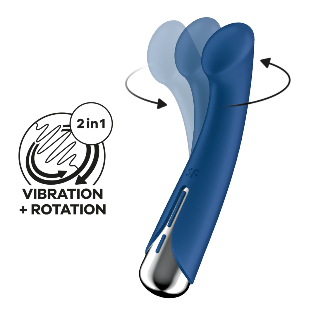 Spinning G-Spot 1 - Draaibare G-Spot Vibrator - Blauw Blau - 4