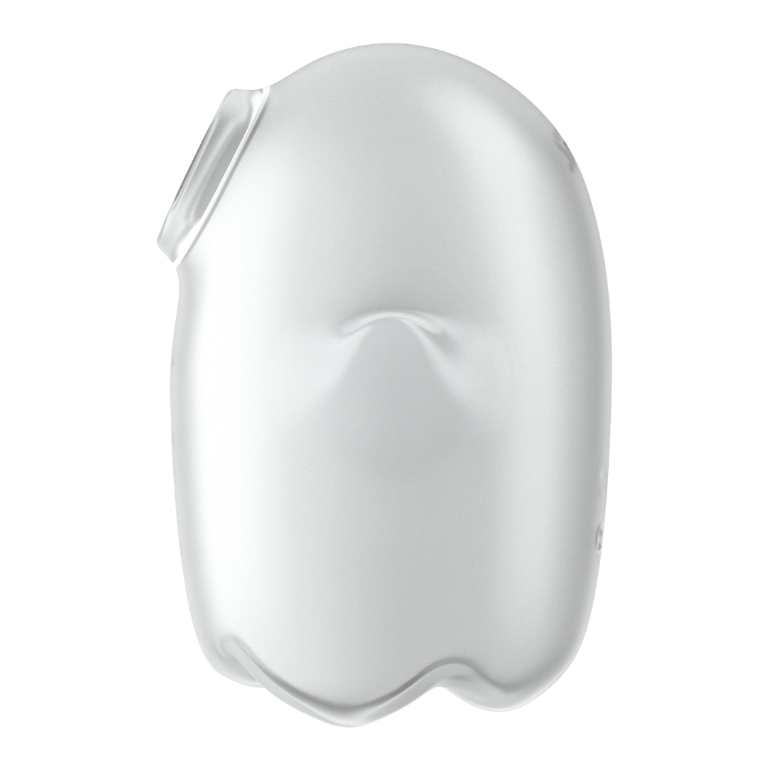 Glowing Ghost - Glow in the Dark - Dubbele Air Pulse Vibrator - Wit Weiß - 2