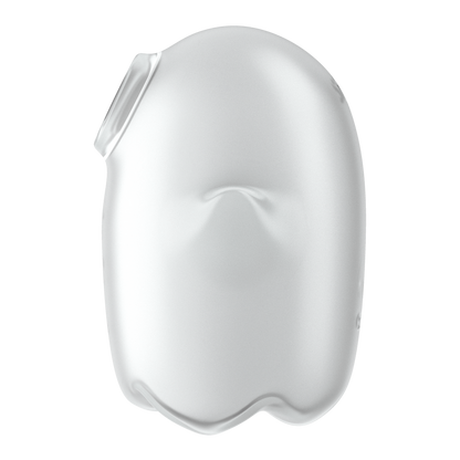 Glowing Ghost - Glow in the Dark - Dubbele Air Pulse Vibrator - Wit Weiß - 2