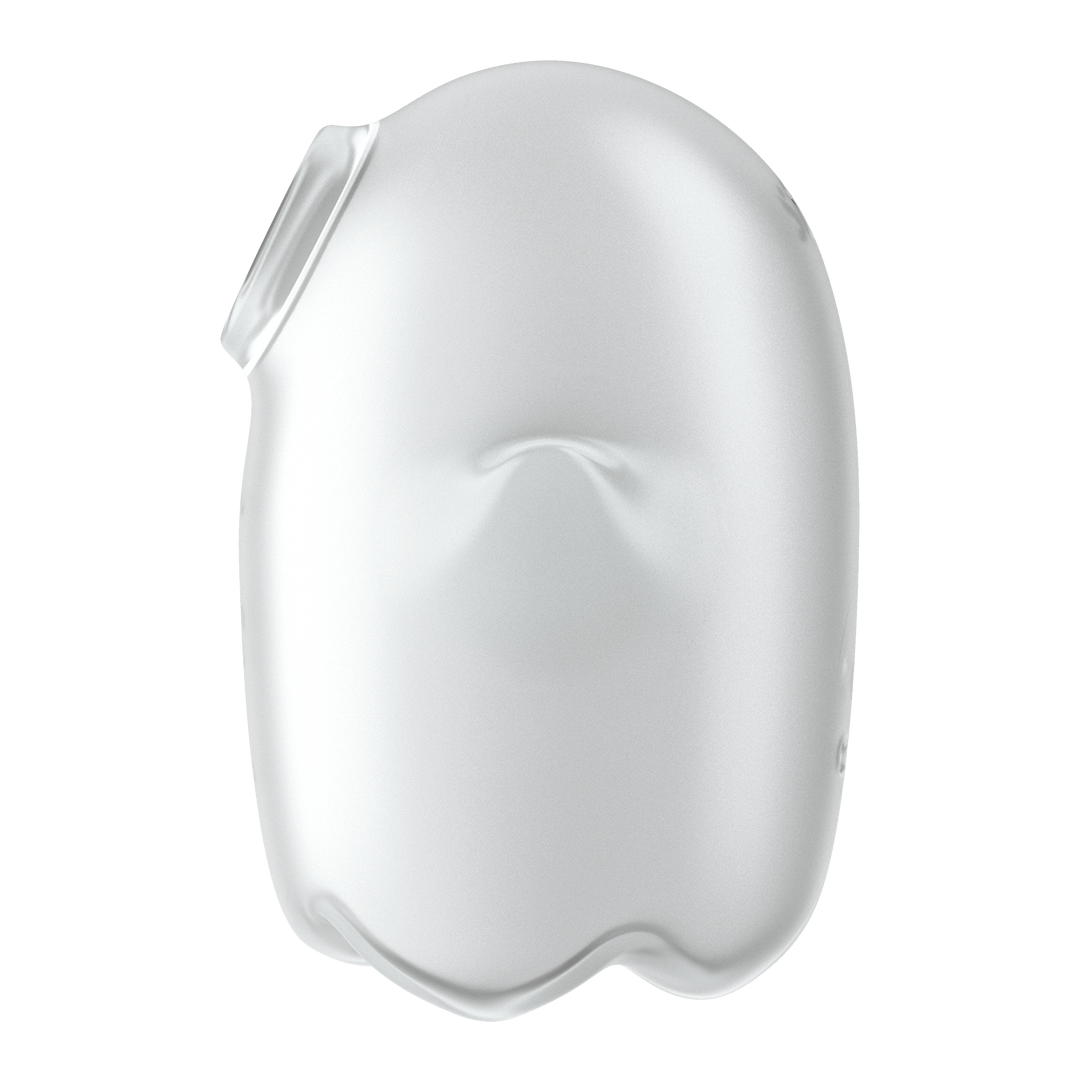 Glowing Ghost - Glow in the Dark - Dubbele Air Pulse Vibrator - Wit Weiß - 0