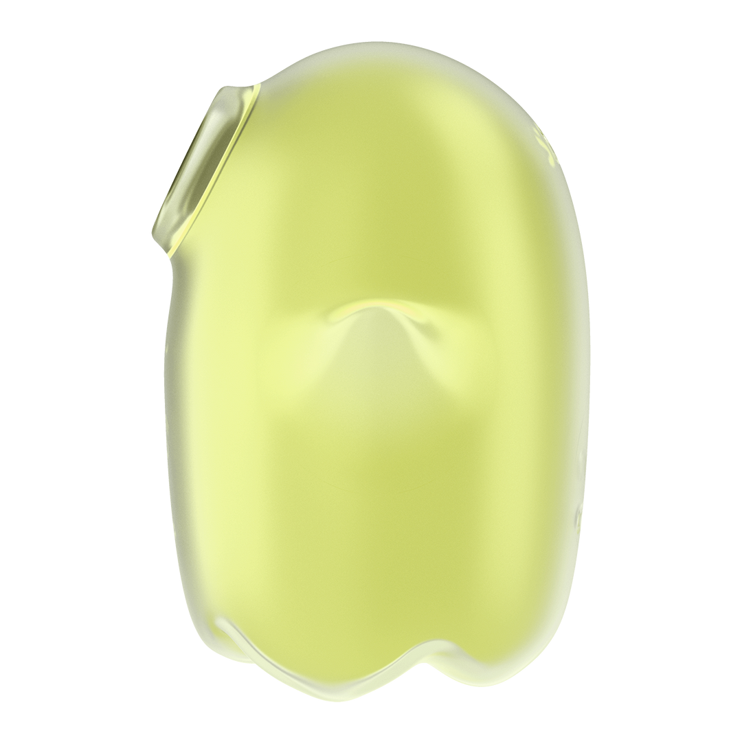 Glowing Ghost - Glow in the Dark - Dubbele Air Pulse Vibrator - Geel Gelb - 0