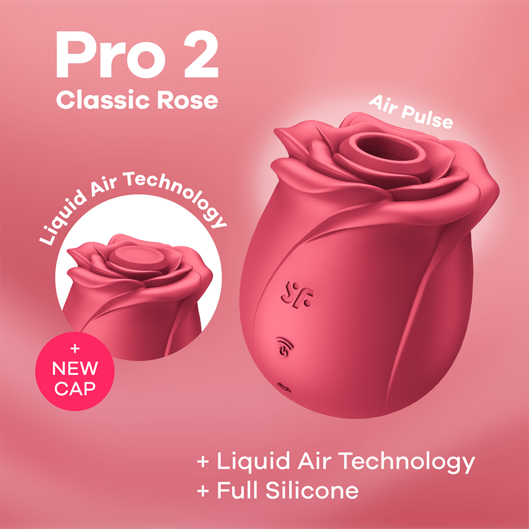 Pro 2 - Classic Rose - Air Pulse Vibrator Rot - 5