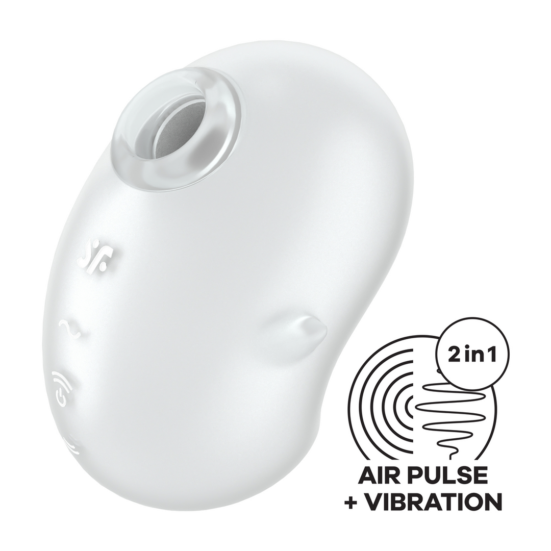 Cutie Ghost - Air Pulse Vibrator - Wit Weiß - 5