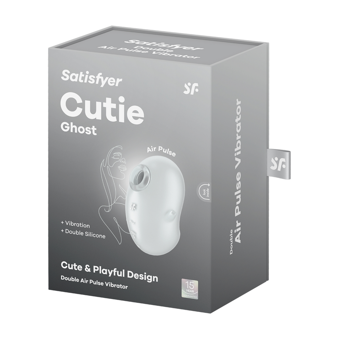 Cutie Ghost - Air Pulse Vibrator - Wit Weiß - 2