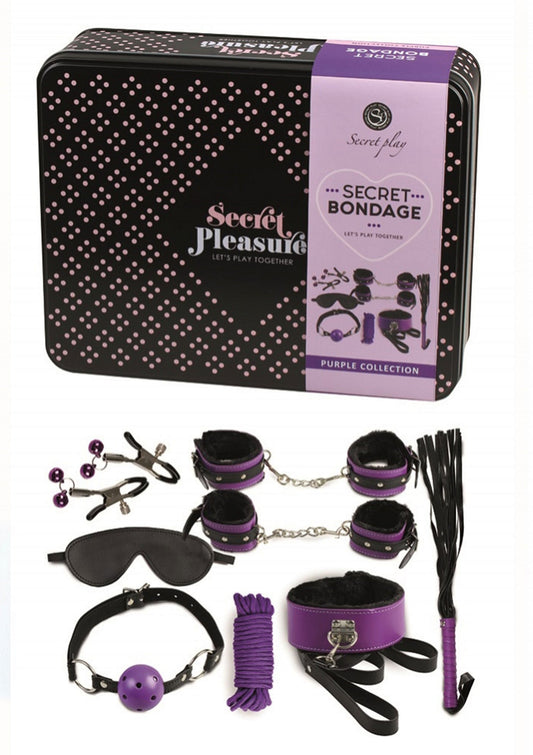 Secret Play Bondage Kit Two Colors - Purple