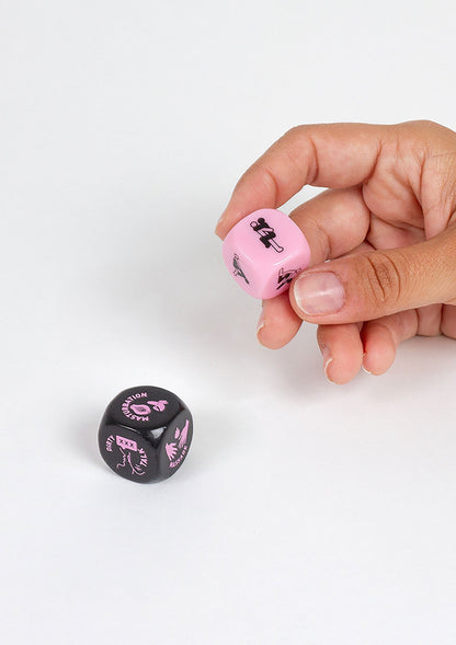 Foreplay Lovers Dice 2 pcs BLACK - 2