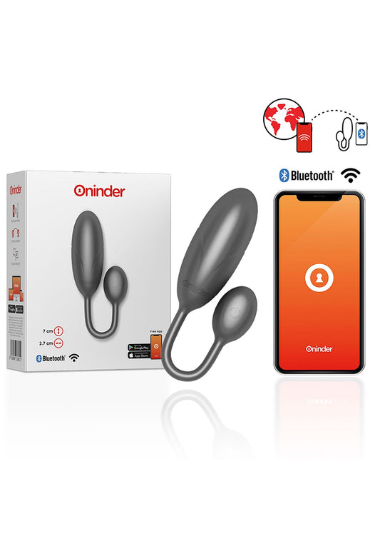 Oninder Denver Vibrating Egg + App - Black
