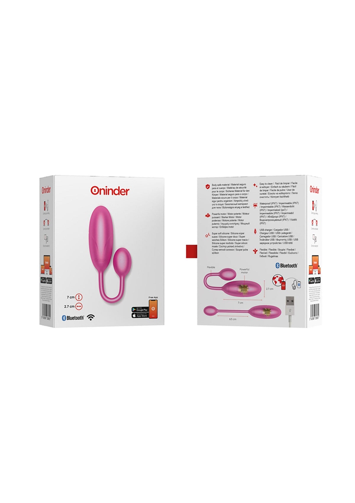 Denver Vibrating Egg + App PINK - 3