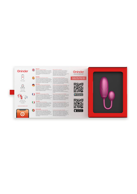 Oninder Denver Vibrating Egg + App - Roze