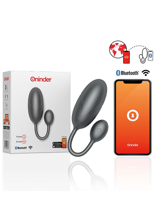 Oninder Tokyo Vibrating Egg + App - Black