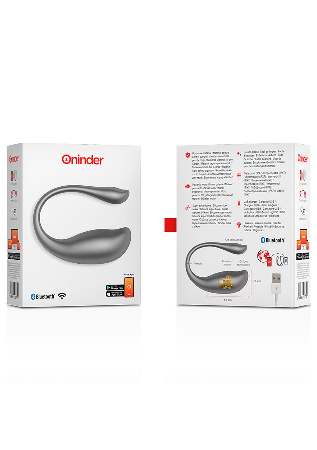Nairobi Vibrating Egg + App GREY - 2
