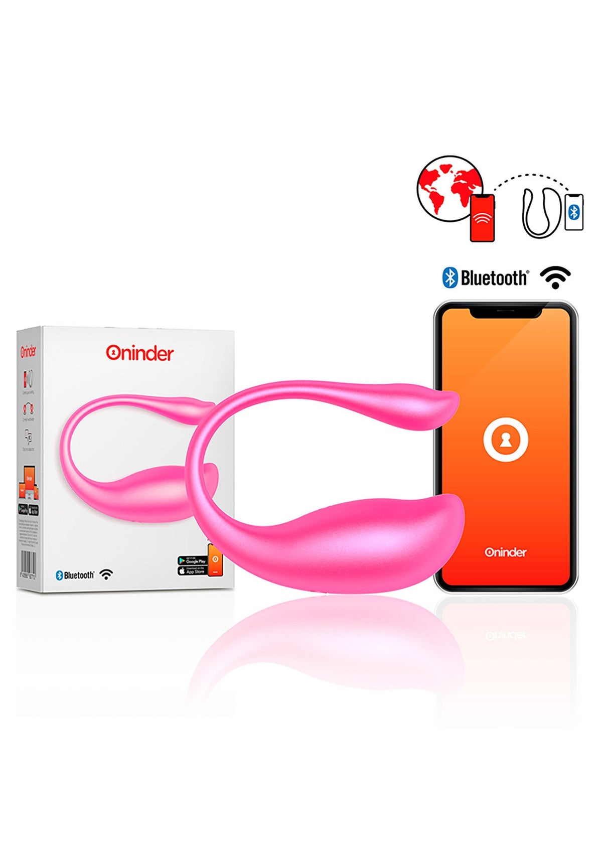 Nairobi Vibrating Egg + App PINK - 0