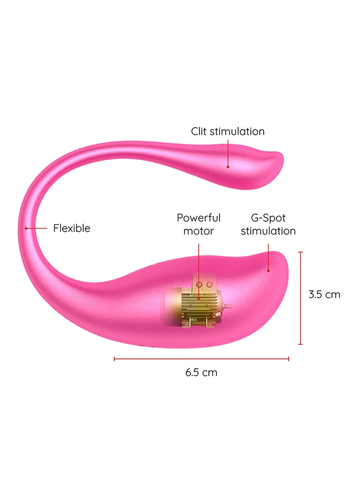 Nairobi Vibrating Egg + App PINK - 3