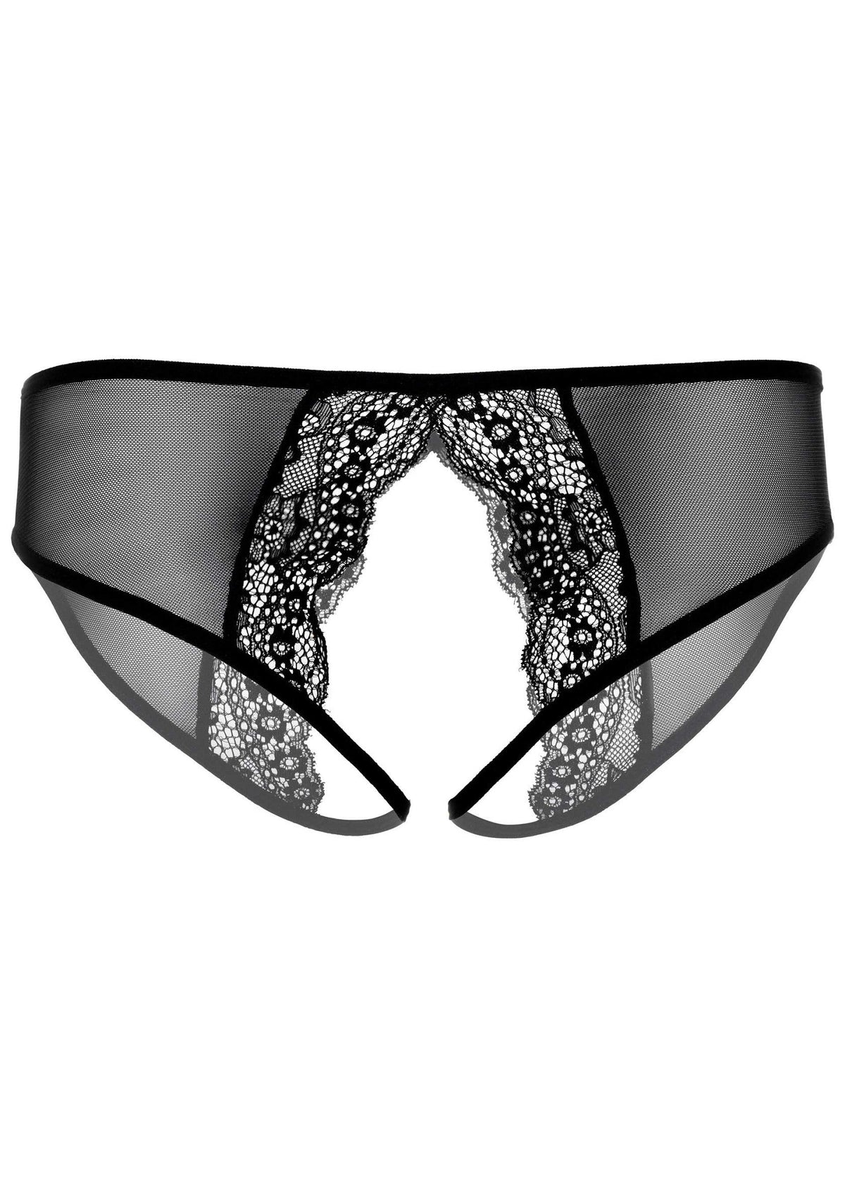 Angel naughty crotchless panty BLACK S/M - 3