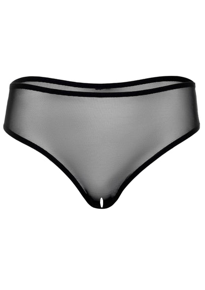 Alexa crotchless mesh panty BLACK S/M - 3