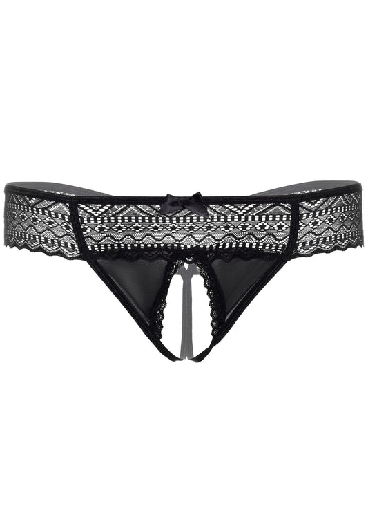 Daring Intimates Roxanne crotchless thong - Black