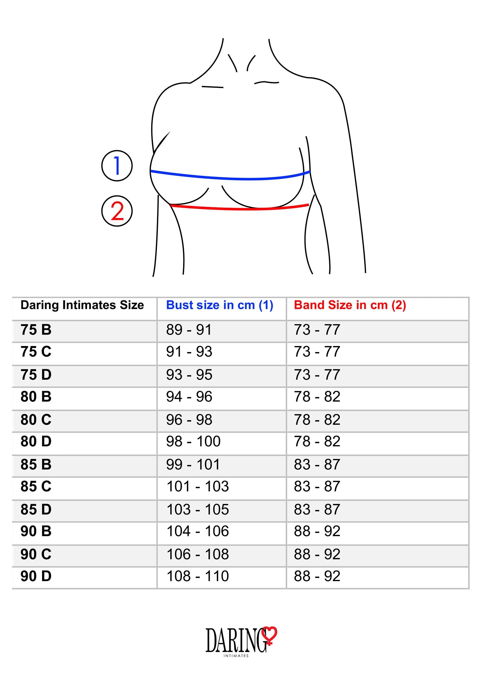 Daring Intimates Mix & Match Push-up bra with lace racerback BLACK 75B - 5